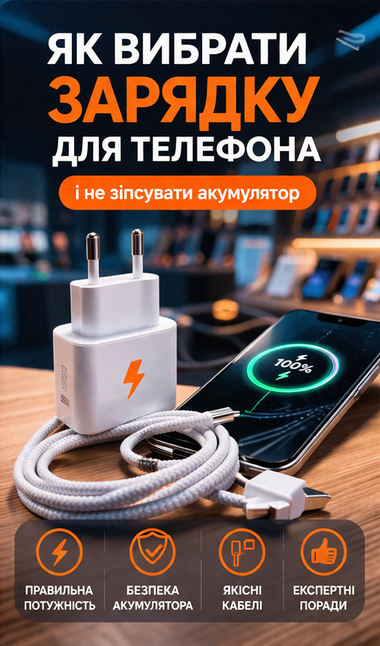 Як вибрати зарядку для телефону і не зіпсувати акумулятор