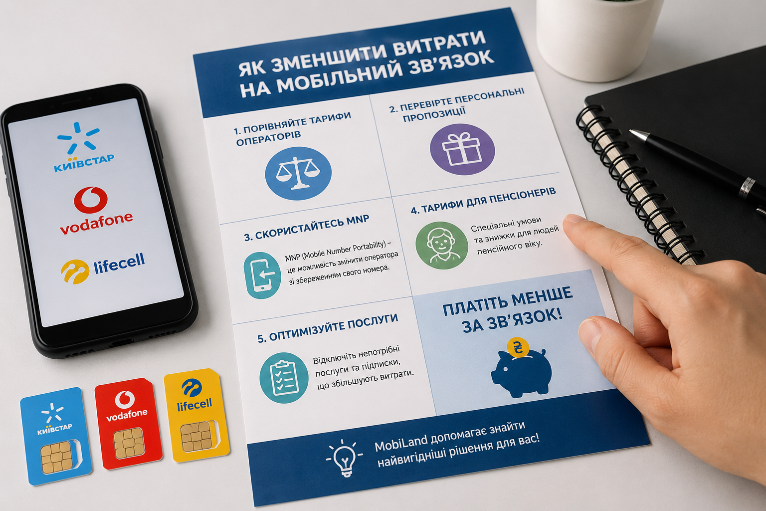 Як платити менше за мобільний зв’язок у 2026 році — MNP, тарифи для пенсіонерів та реальні способи економії