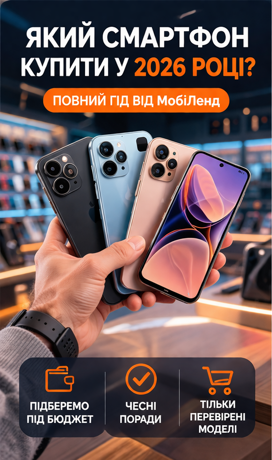 Який смартфон купити у 2026 році: повний гід від МобіЛенд