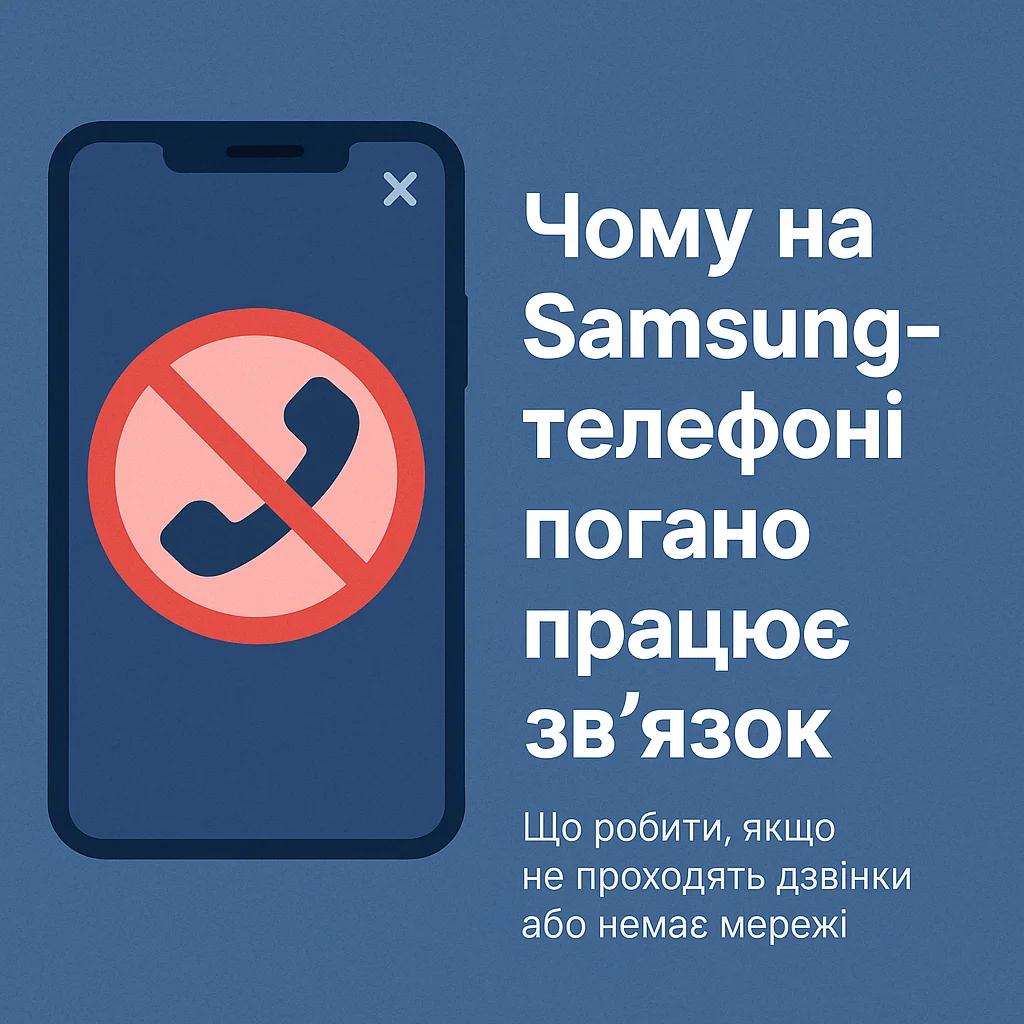 Чому на Samsung-телефоні погано працює зв’язок Що робити, якщо не проходять дзвінки або немає мережі