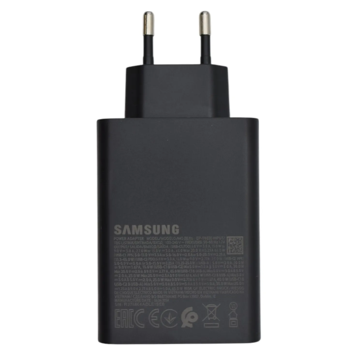 Зарядний пристрій Samsung EP-T6530 65W 5A USB-A+2USB-C (Original China)