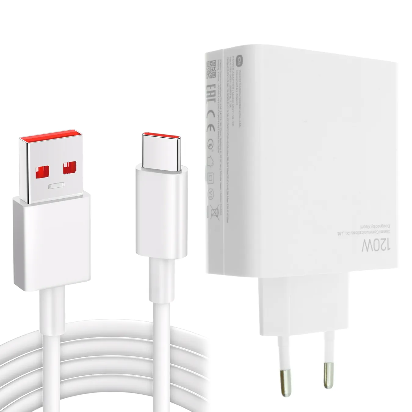 Зарядний пристрій Xiaomi 120W Gan 1USB-A з кабелем Type-C