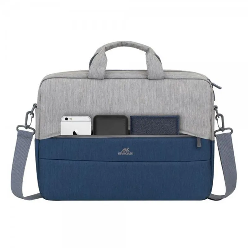 Сумка Rivacase Prater 7532 15.6" Grey/Dark Blue