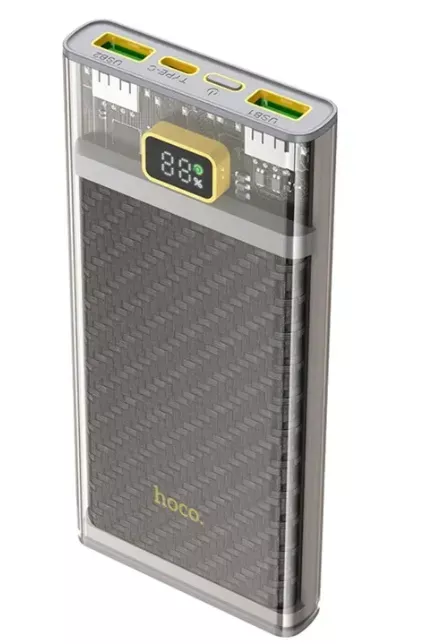 Зовнішній акумулятор (Power Bank) Hoco J103 22.5W LCD Type-C+2USB (10000 mAh)