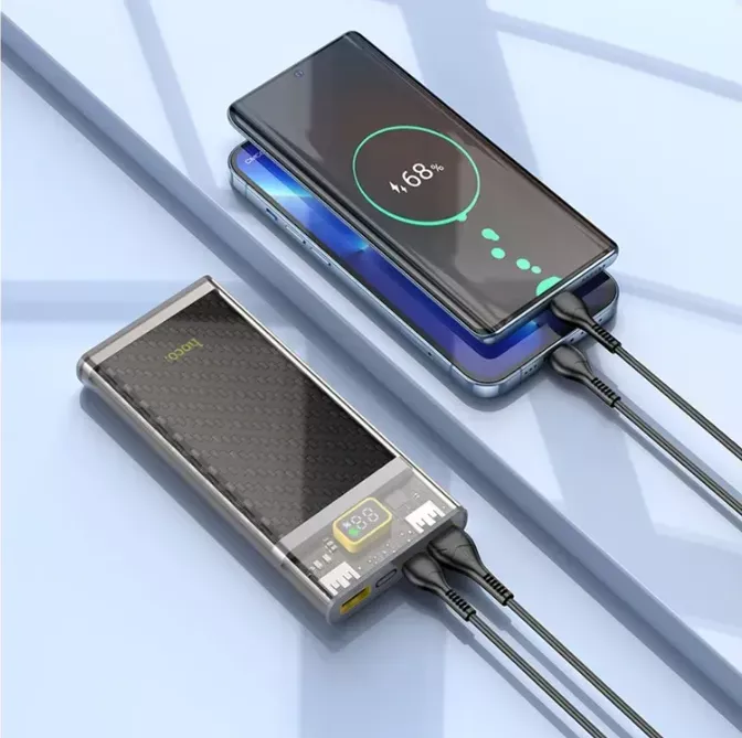 Зовнішній акумулятор (Power Bank) Hoco J103 22.5W LCD Type-C+2USB (10000 mAh)