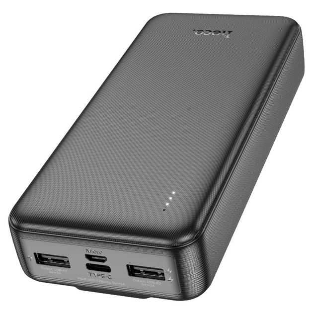 Зовнішній акумулятор (Power Bank) Hoco J118A кабели (iPhone/ Type-C) (20000 mAh)